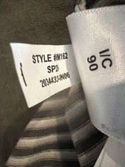 NWT Madewell Mens Garment Dyed Allday Crewneck Tee Green Stripe Size Large NM162