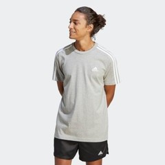 NEW Adidas Men’s Essentials Single Jersey 3-Stripes Tee – Cotton – Size Small