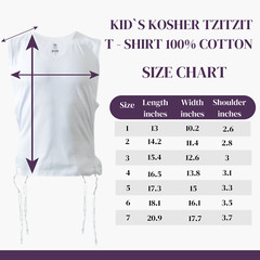 Pack of T-Shirt Tzitzit Kosher Ashkenazi Tzitzis Tallit Katan For Men for Kids
