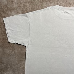 Vintage Y2K Blank T Shirt Mens XL Beige Cotton Basic Minimal Tee Anvil Tag