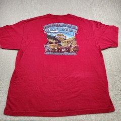 Harley Davidson Shirt Men 2XL Motorcycle Wolf Patriot Logo Biker Cotton