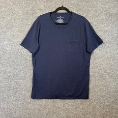 Tommy John Shirt Mens Large Blue Crewneck Pocket Tshirt Pima Cotton Modal Blend