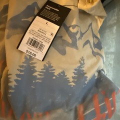 Original Use Men’s High Sierras California Graphic Tee Beige Long Sleeve Large