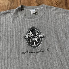 Vintage 90’s Cal Cru New York Grey Single Stitch T-Shirt Men’s Size Large USA