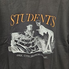 Students Golf Men’s “Death Do Us Part” T-Shirt ‘Black’ – Sizes: Small – Large