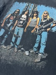 Vintage Slayer T Shirt 90s Rock Band Distrissed Men Size L black