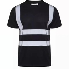 Hi Viz Visibility T Shirt Safety Work High Vis Two Tone Short Sleeve Crew Neck
