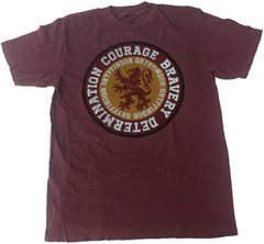 Harry Potter Gryffindor Lion Crest Courage Bravery T-Shirt Tee Shirt Mens NWT