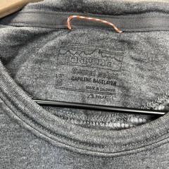 Patagonia Capilene Polartec Baselayer Shirt Mens Medium Thermal Weight Gray