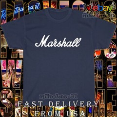 New Shirt Marshall Amplification Music Logo Men’s T-Shirt American Tee Shirt Men