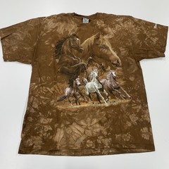 Back To Earth Tie Dye Horses Tee Men’s 2XL