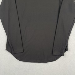 Cuts Clothing Henley Shirt Mens Small Black Long Sleeve Solid Business Casual