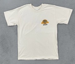 Vintage Gildan L Ivory White T Shirt Smokin Ass Cigars Orlando Fine Leaf Tobacco