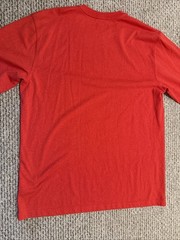 Carhartt Shirt Mens Large Tall Red Long Sleeve Logo Graphic Loose Fit K231