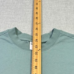 Gymshark T-Shirt Mens Small Green Crew Neck Cotton Logo Short Sleeve Basic