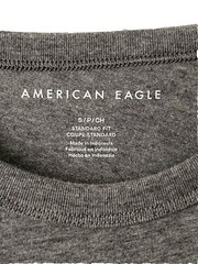 AMERICAN EAGLE. MEN’S Tshirt SMALL Gray Standard Fit NY/USALogo
