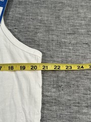 Chubbies Soto Tank Top Mens Large White Skys Out Thighs Out Sleeveless Pullover