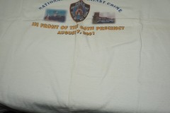Vtg NYPD 66th Precinct 7/7 2001 National Night Against Crime T-Shirt Mens Size L