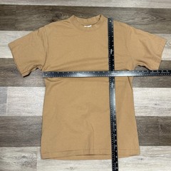 Shaka Wear Tan T-Shirt Unisex Sz Medium 100% Cotton Heavyweight Crewneck EUC