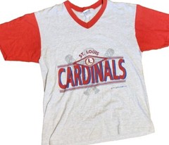 1993 True-Fan Sportswear T Shirt MLB St Louis Cardinals Men’s L Vintage USA MADE