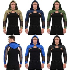Men Ripstop Military Jacket Long Sleeve Coats Motorcycle Armor Military Shirts