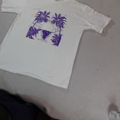 Vintage Myrtle Beach Shirt Mens Large White Single Stitch Outdoor Ocean Palm