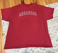 MV Sport Arkansas Red Graphic Print Crew Neck Short Sleeve T-Shirt Men’s 2XL