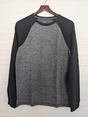 Urban Pipeline Ultimate SuperSoft Men’s M Heathered Gray/Black Raglan LS Tee