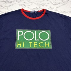 Polo Hi Tech Shirt Mens Ralph Lauren 2XB Big & Tall Blue Green Spell Out T-Shirt
