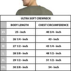 Jachs Men’s Ultra Soft Crew Tee Size XXL Olive