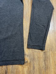 Public Rec Henley Shirt Mens Medium Gray Long Sleeve Pima Cotton Stretch