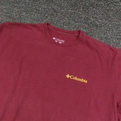 Columbia Shirt Mens Size Large Red Maroon Long Sleeve Casual Outdoors