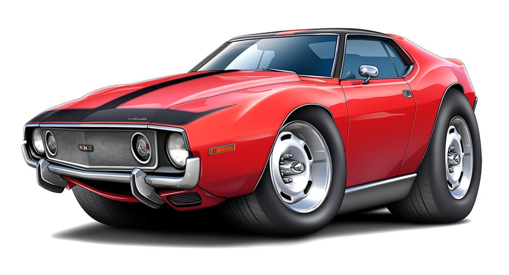 1973 1974 AMC Javelin Muscle Car Art Print NEW