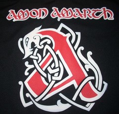 Amon Amarth Viking 11 – X-LARGE Band Logo Hockey Jersey – Canada Red White Black