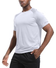 Men’s Pack of 1 Workout Running Shirts, Dry Fit Moisture Wicking T-Shirts, Sp…