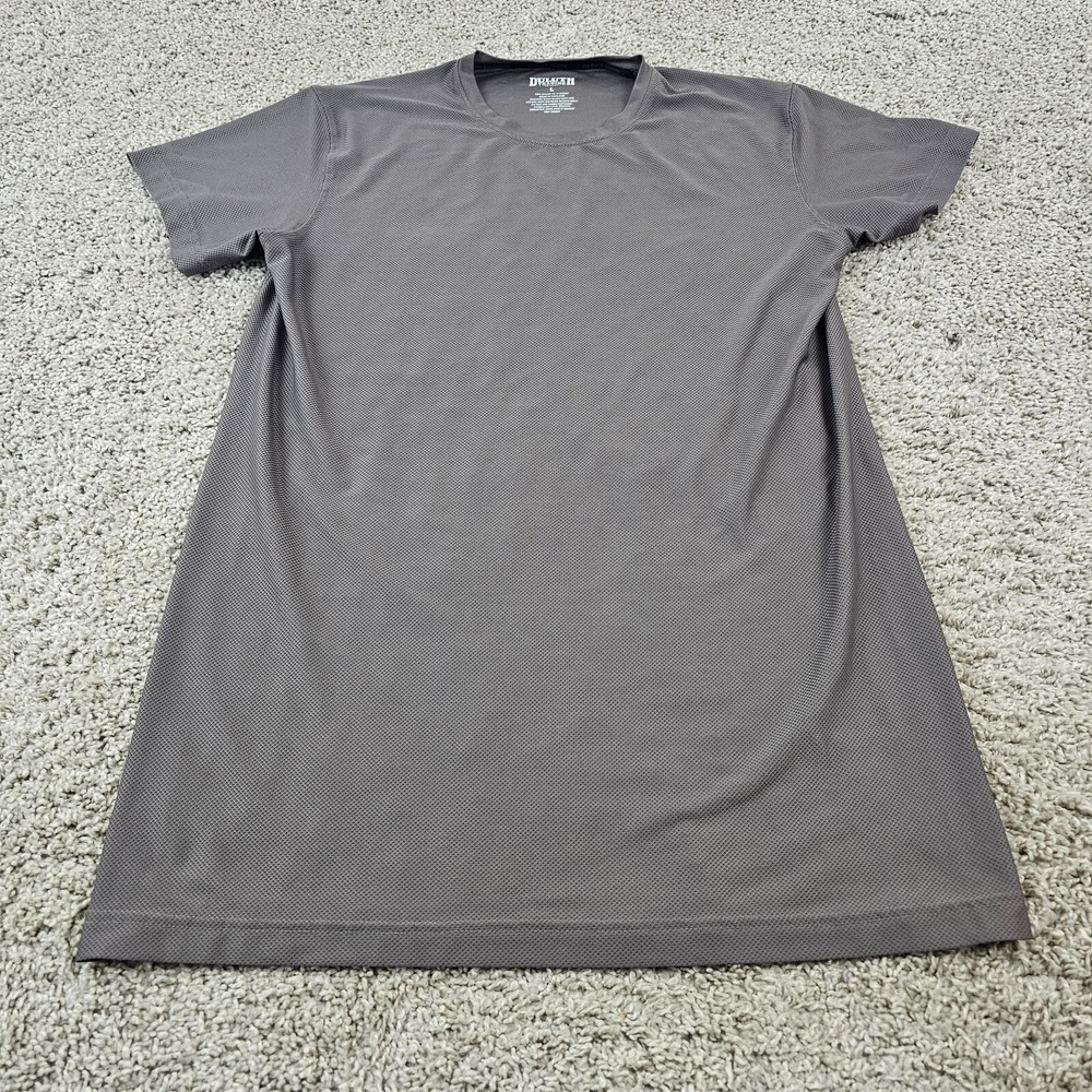 Duluth Trading Shirt Mens Large L Gray Relaxed Performance Short Sleeve Naked