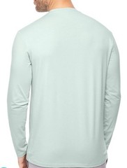 Alfani Stretch Men’s Solid Crewneck Longsleeved Performance Shirt Cloud Blue New