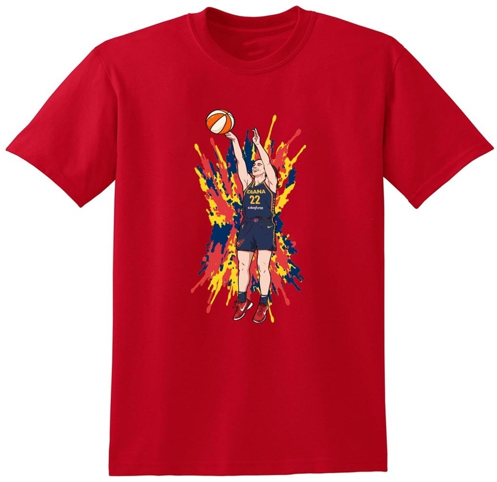 Caitlin Clark Spray Paint Fever Shirt T-Shirt Toddler 2T