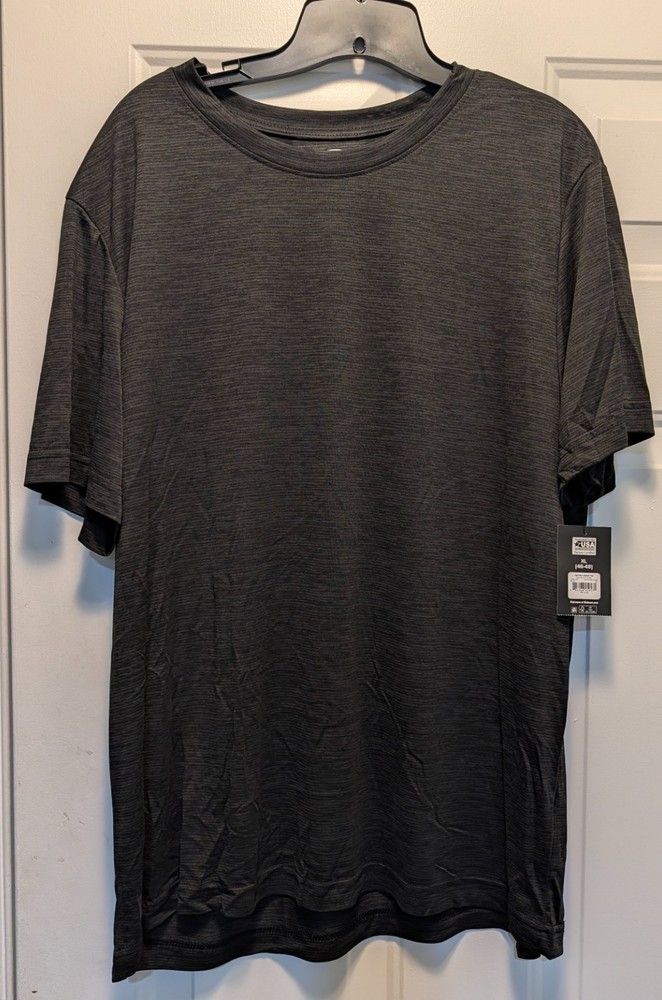Athletic Works Driworks Quick Dry Tee Shirt Mens 2XL Short Sleeve Black NWT