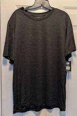 Athletic Works Driworks Quick Dry Tee Shirt Mens 2XL Short Sleeve Black NWT