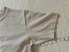 Lady White Co Shirt Mens Medium Oatmeal Rugby Tee Crew Neck Made in USA