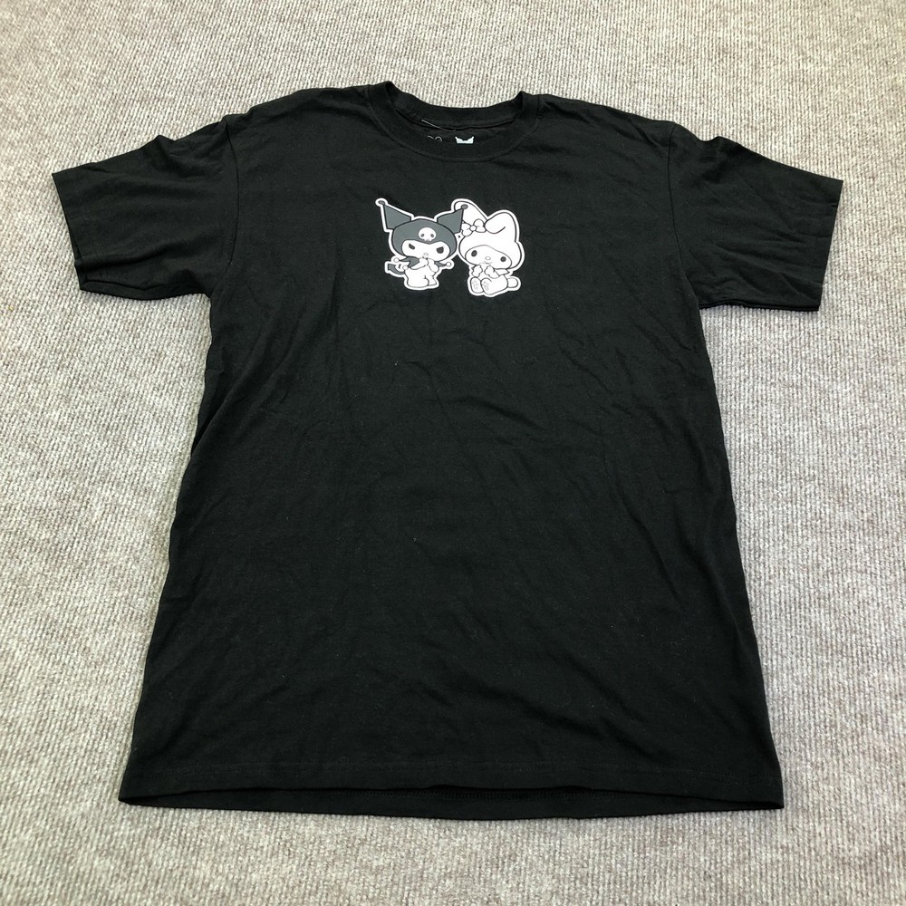 My Melody Kuromi Bioworld Shirt Mens Medium Black Sanrio Graphic Tee Tagless