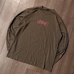 Vintage Brown JNCO Usa Long Sleeve skate shirt with sleeve hit 23 x 30 sleeves