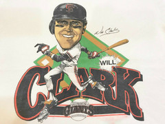Will Clark SFG Men T-shirt White Cotton Tee All Sizes