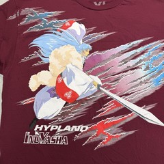 Hypland Shirt Mens XL Red Short Sleeve Crewneck Graphic Sesshomaru InuYasha