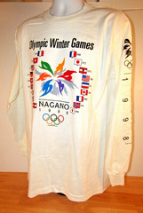 VTG Orig. Nagano 1998 Olympic Winter Games Crew Neck T-Shirt Men’s Large / 42″