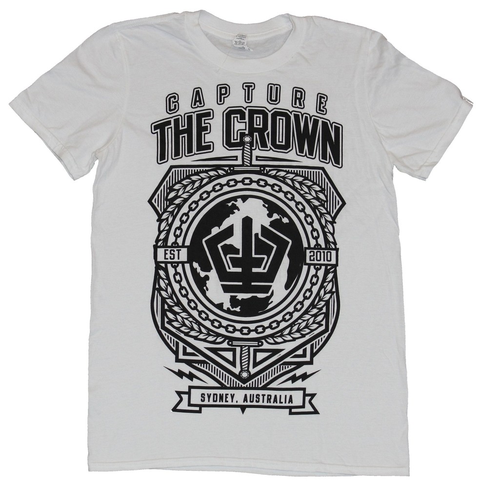 Capture the Crown Adult New T-Shirt – Established 2010 Ornate Lined Crest