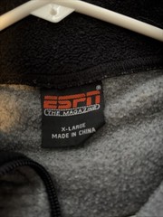 ESPN The Magazine Promo Quarter Zip Fleece ESPN Subscribe XL VTG 2000s RARE Grey