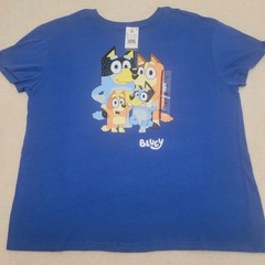 Lot Of 2 Bluey XX Large NWT. Bluey, Bandit, Chilli & Bingo Womens T-Shirt
