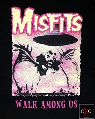 THE MISFITS cd cvr WALK AMONG US Official SHIRT XL New earth a.d. danzig samhain